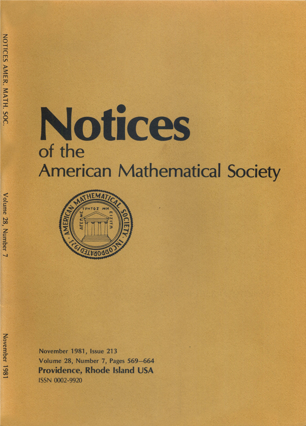 Notices of the American Mathematical Society