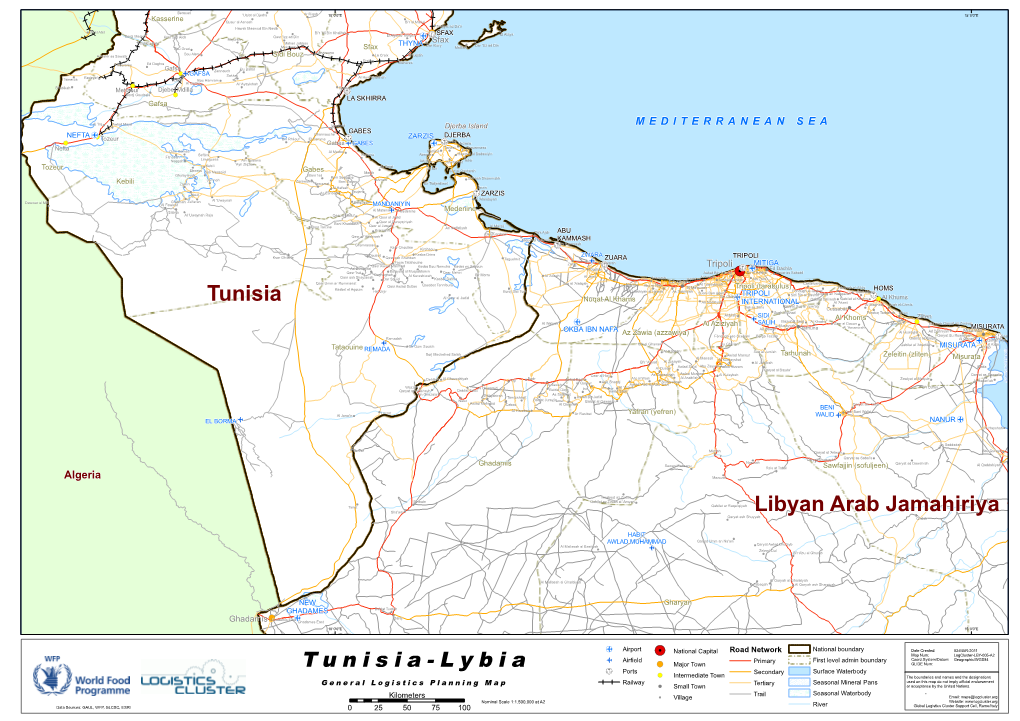 Tunisia Libyan Arab Jamahiriya