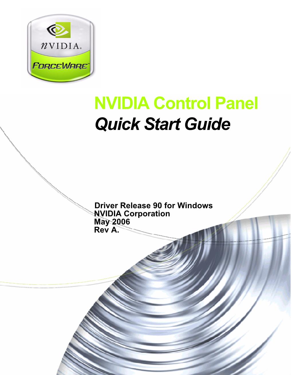 NVIDIA Control Panel Quick Start Guide