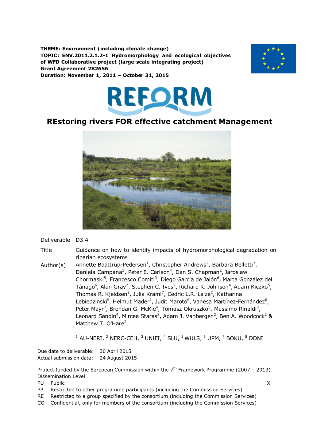 3.4 Guidance to Detect Impact of Hymo Degradation on Riparian