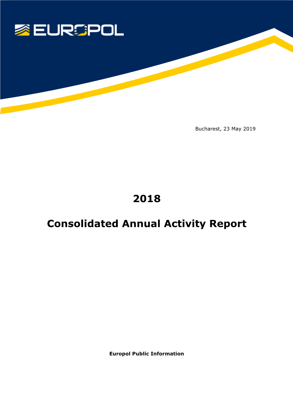 Consolidated Annual Activity Report (CAAR) 2018
