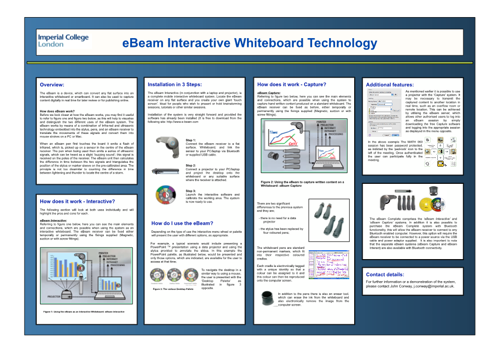 Ebeam Interactive Whiteboard Technology