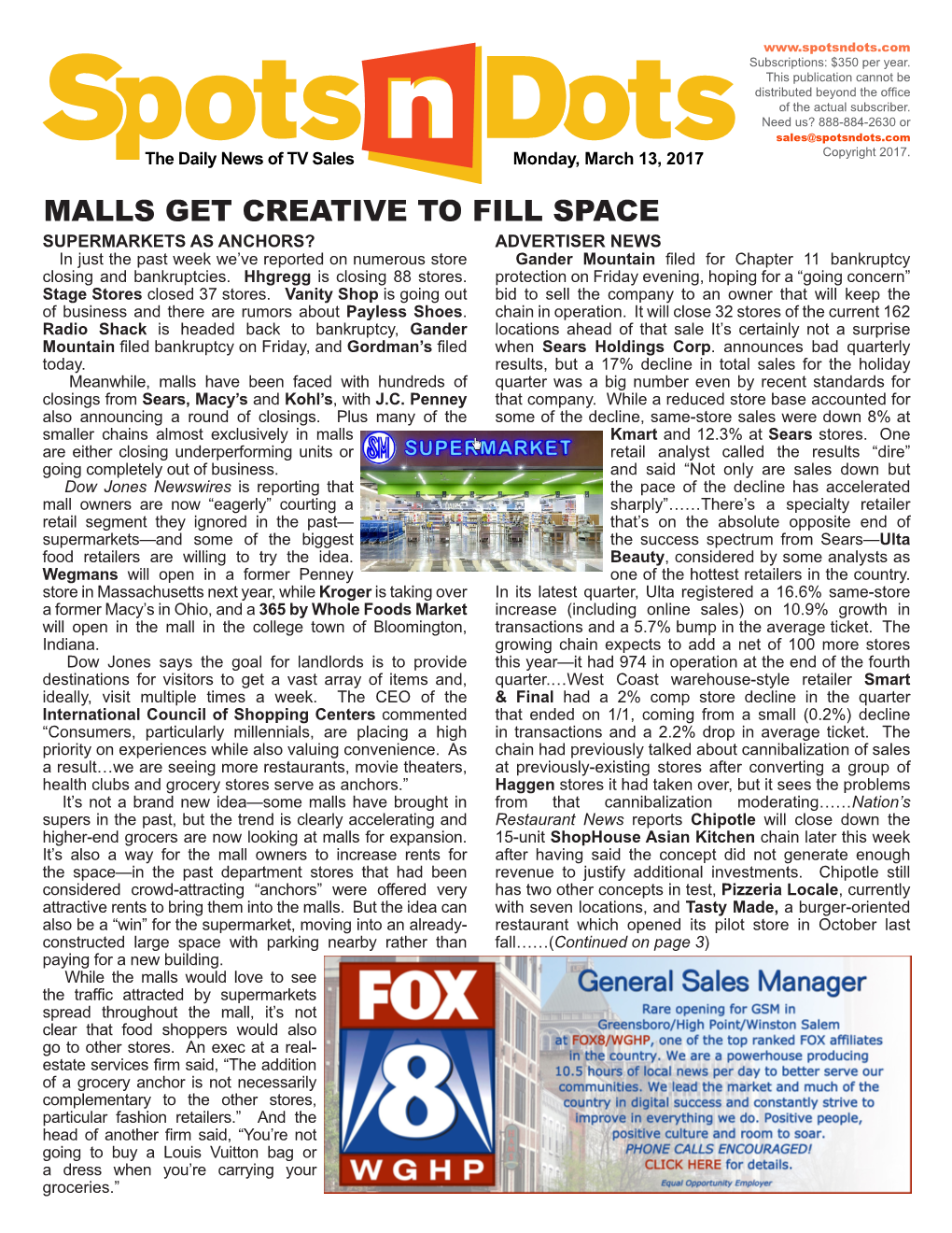 Malls Get Creative to Fill Space