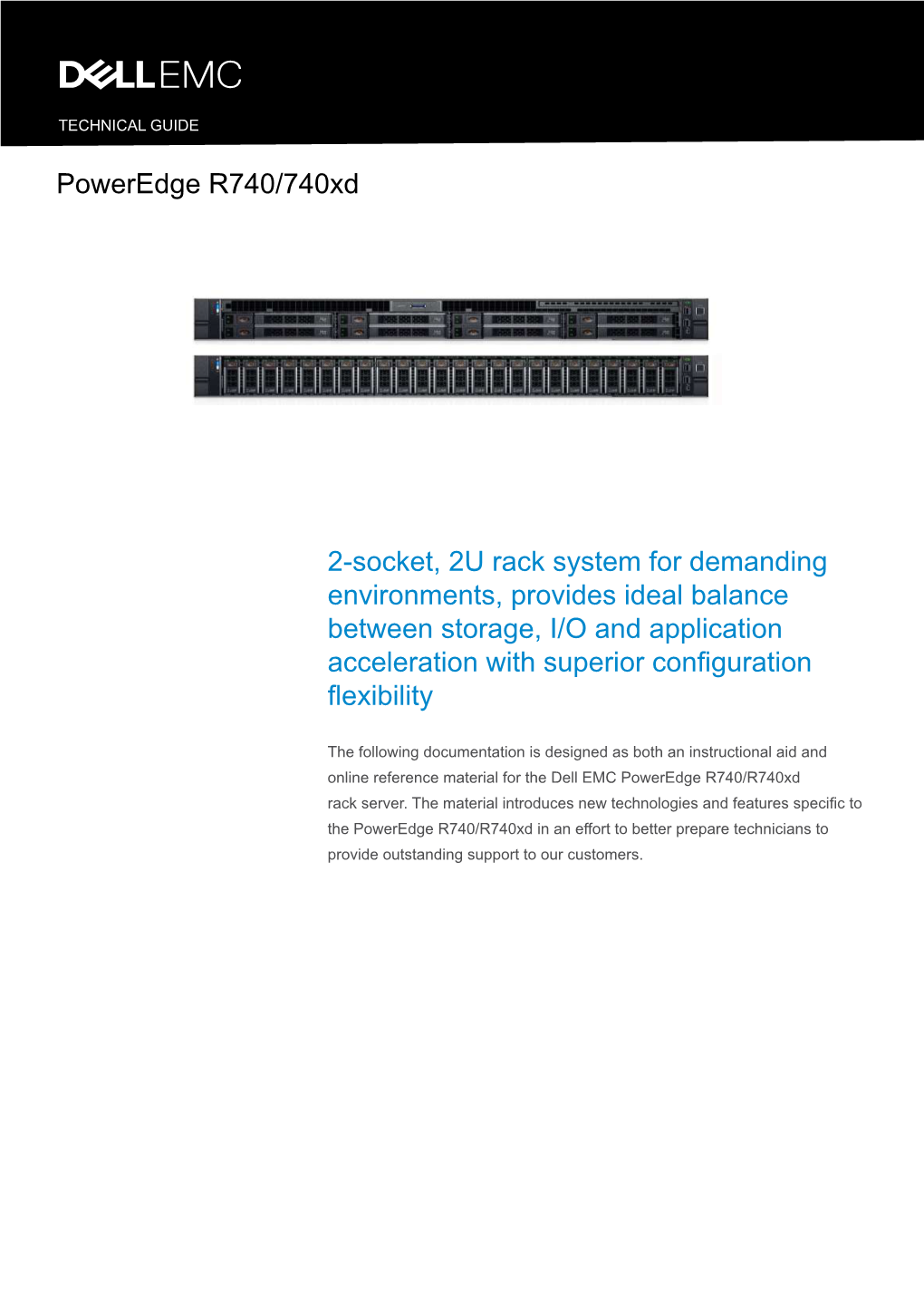 Dell Poweredge R740 and R740xd Technical Guide