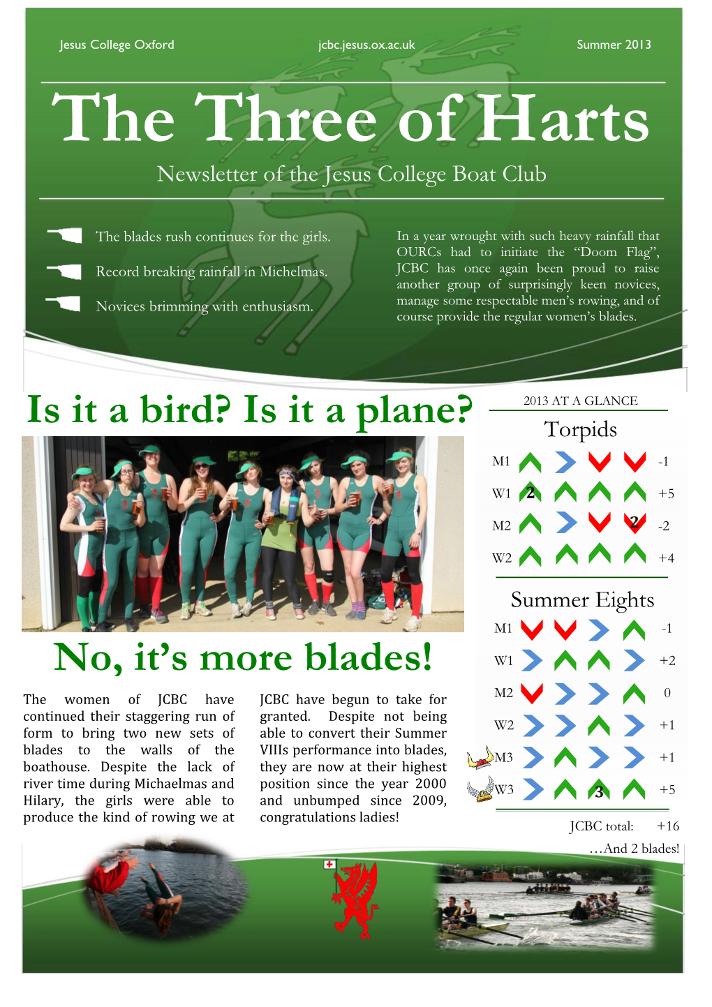 The Three of Harts Newsletter of the Jesus College Boat Club