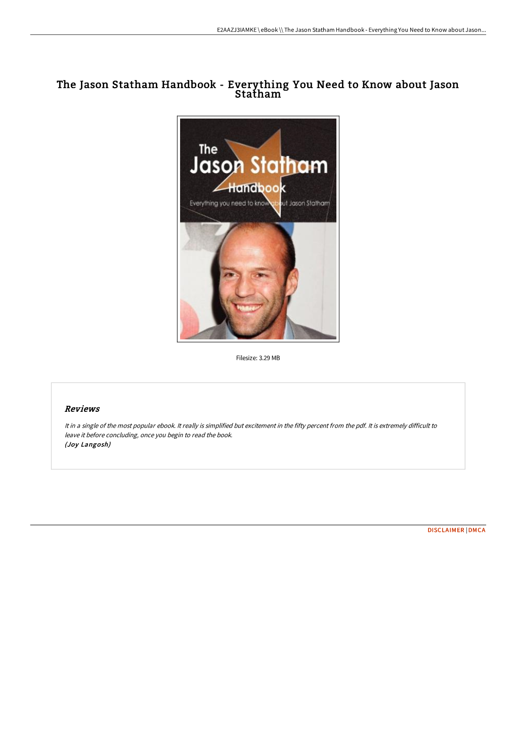 Read Doc ^ the Jason Statham Handbook