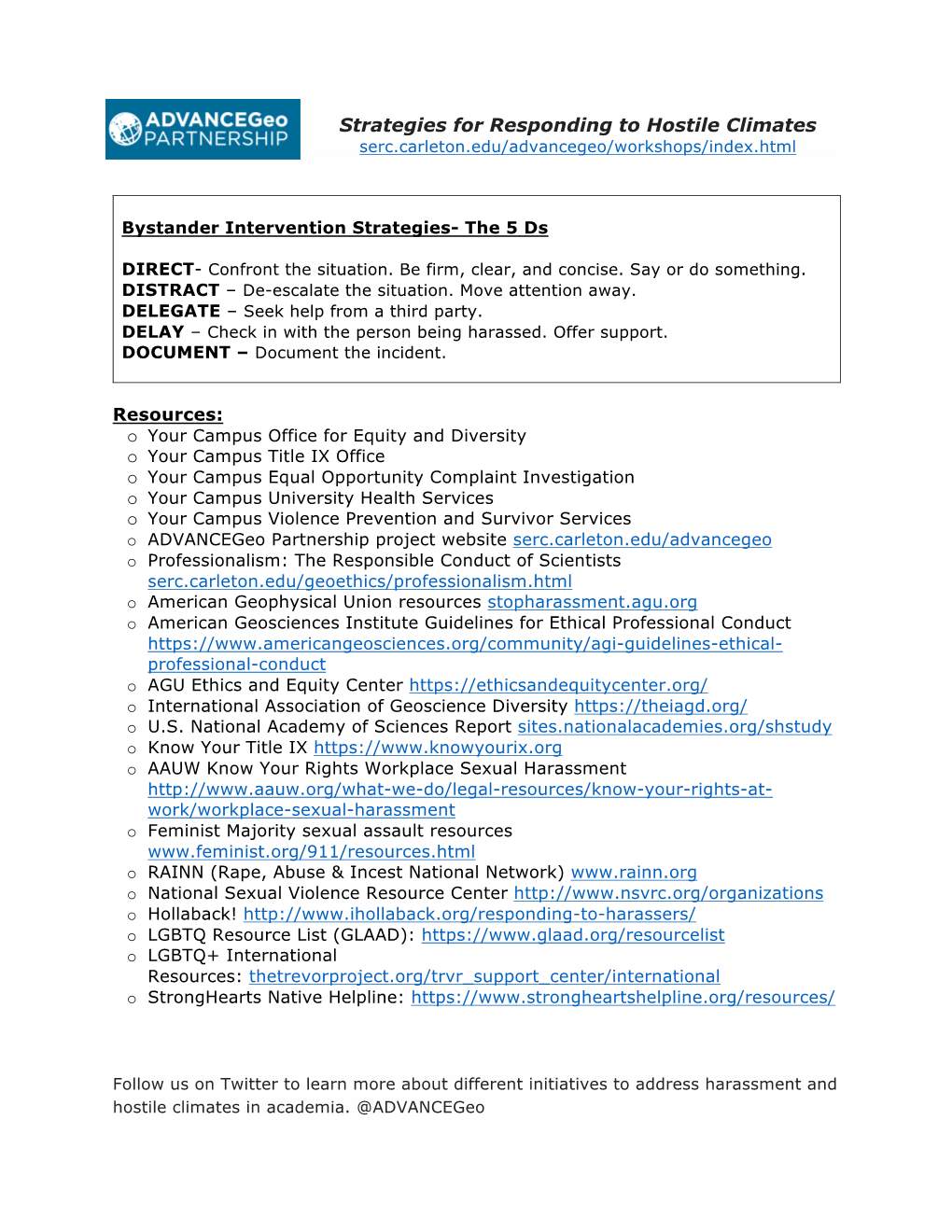 Advancegeo Handout AGU 2019