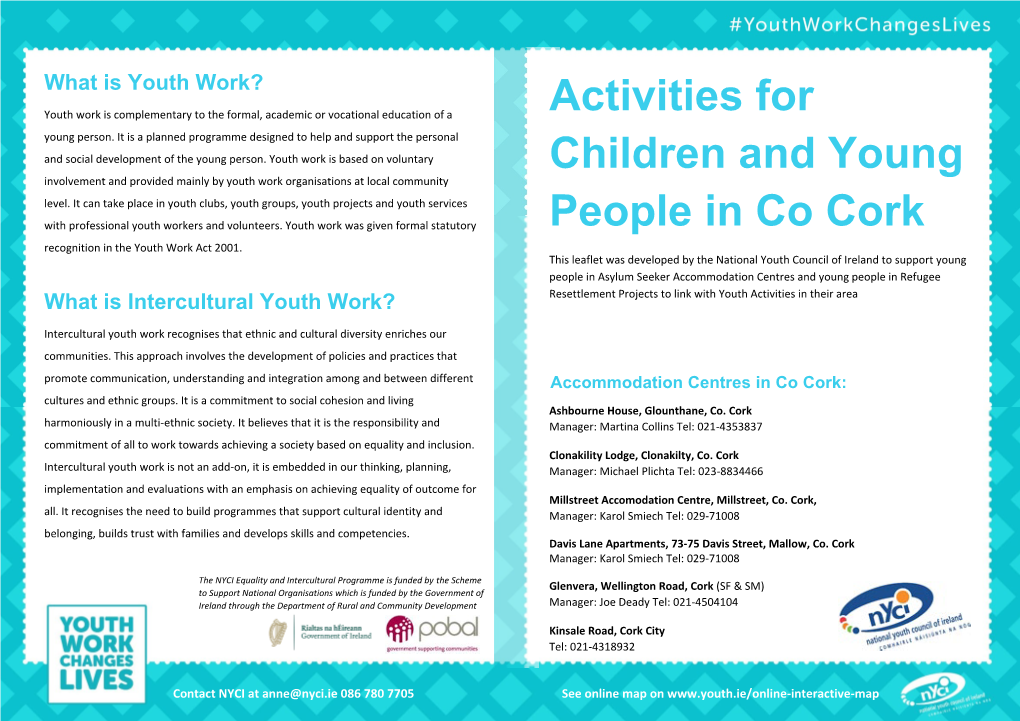 Activities for Children and Young People in Co Cork