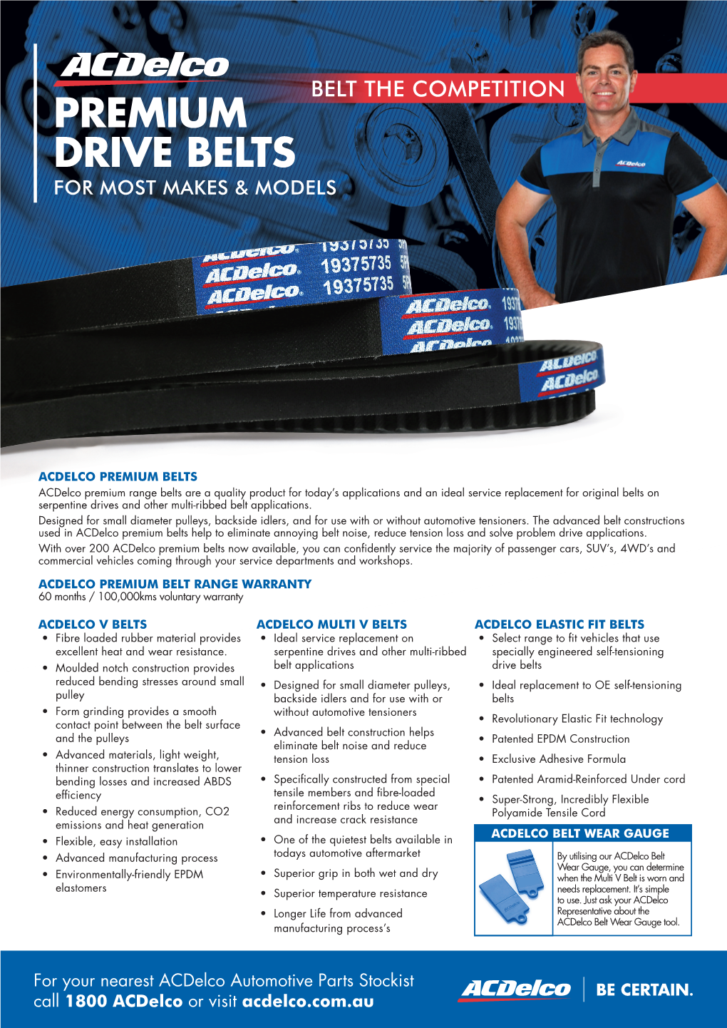 Premium Drive Belts for Most Makes & Models