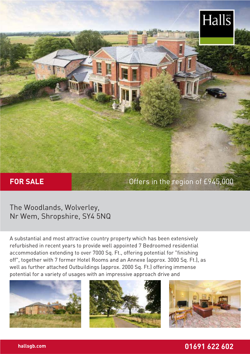 The Woodlands, Wolverley, Nr Wem, Shropshire, SY4 5NQ