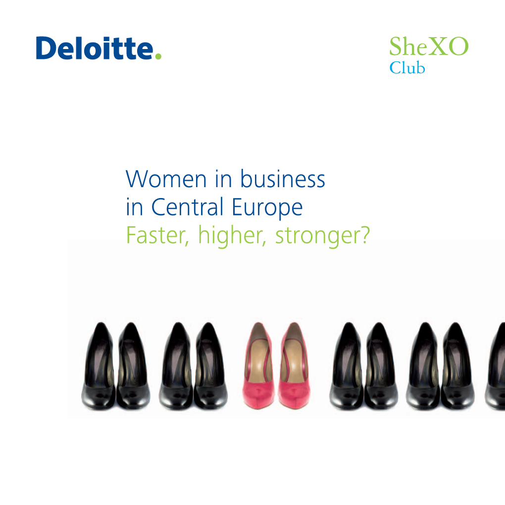 Women in Business in Central Europe Faster, Higher, Stronger?