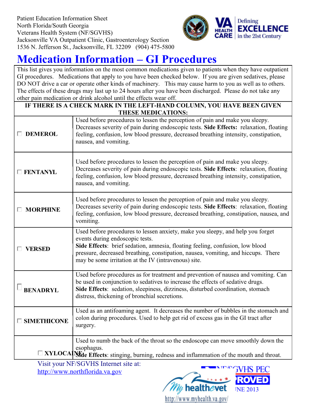 Medication Information - GI Procedures s1