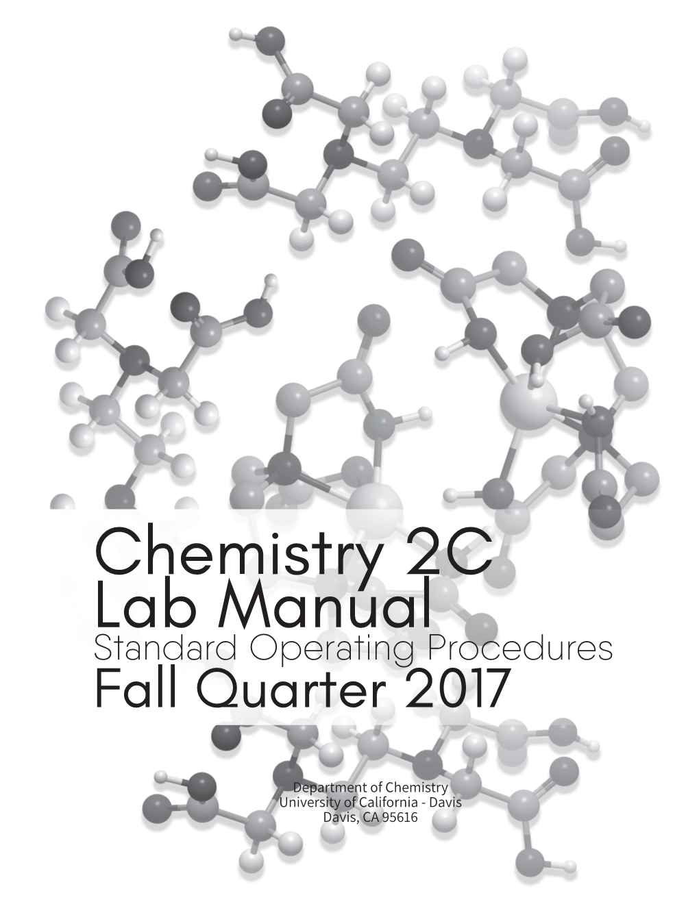 Chemistry 2C Lab Manual Standard Operating Procedures Fall Quarter 2017