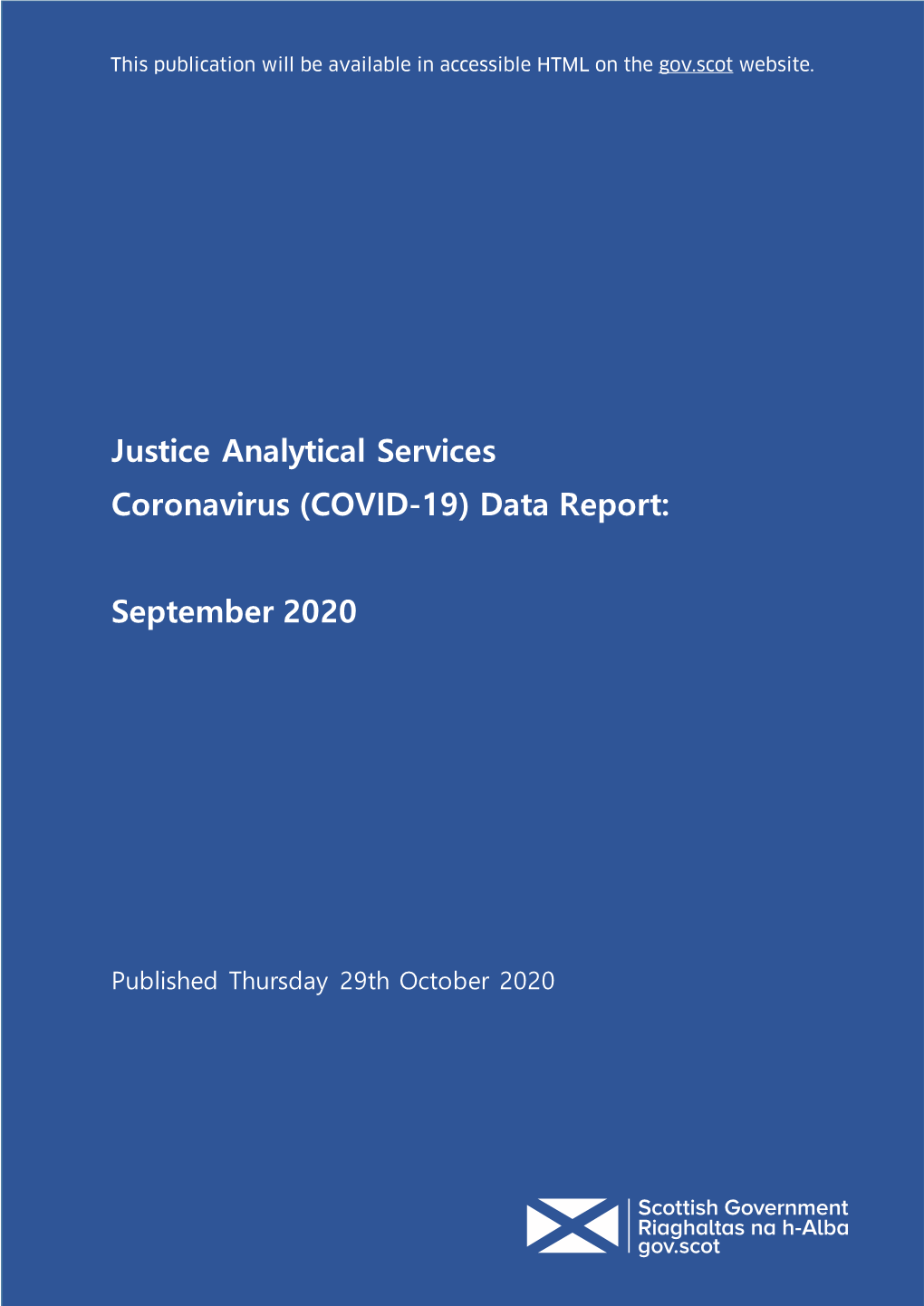 Justice Analytical Services: Coronavirus (COVID-19) Data