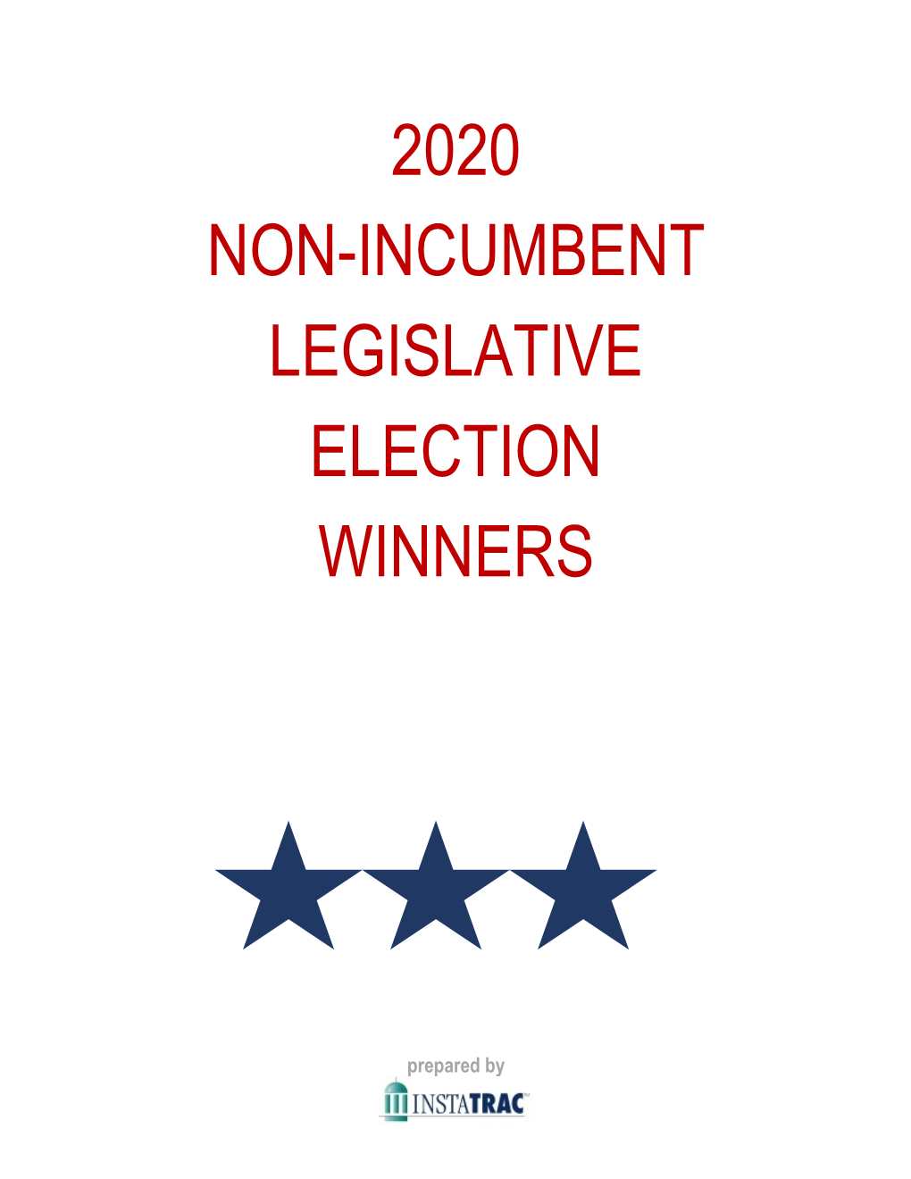 2020 Non-Incumbent Legislative Election Winners