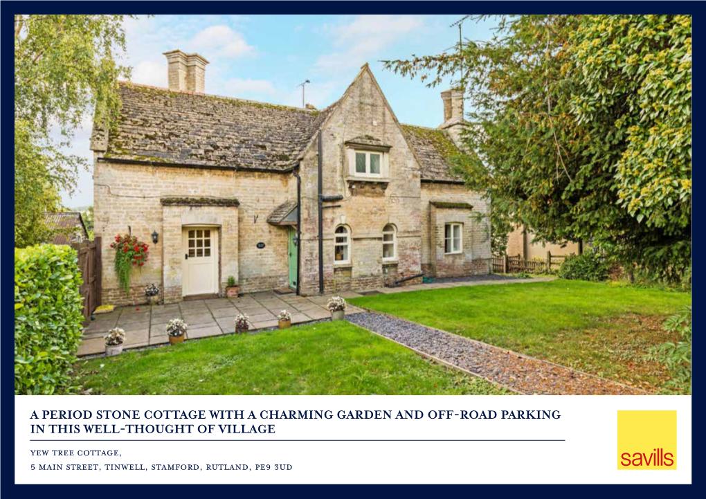 A Period Stone Cottage with a Charming Garden And