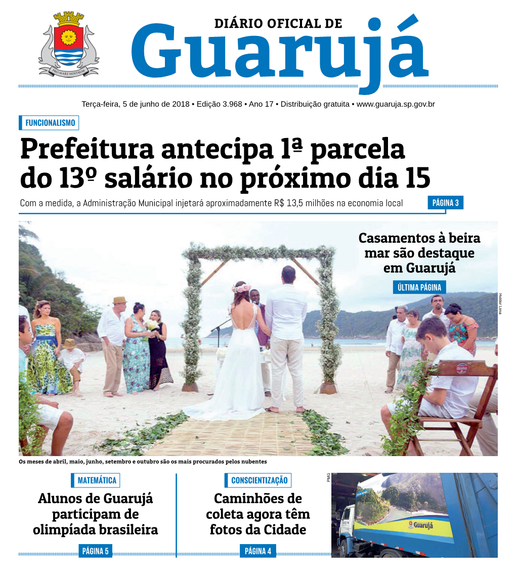 Prefeitura Antecipa 1ª Parcela Do 13º Salário No Próximo Dia 15