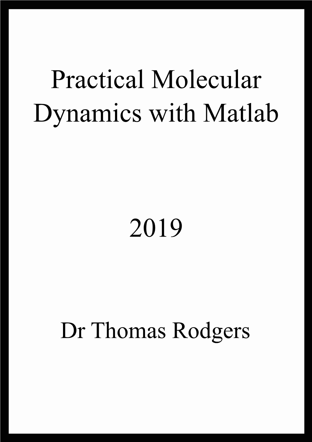 Soft Matter Simulation Notes