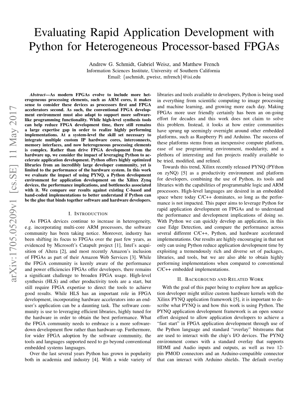 Evaluating Rapid Application Development with Python for Heterogeneous Processor-Based Fpgas