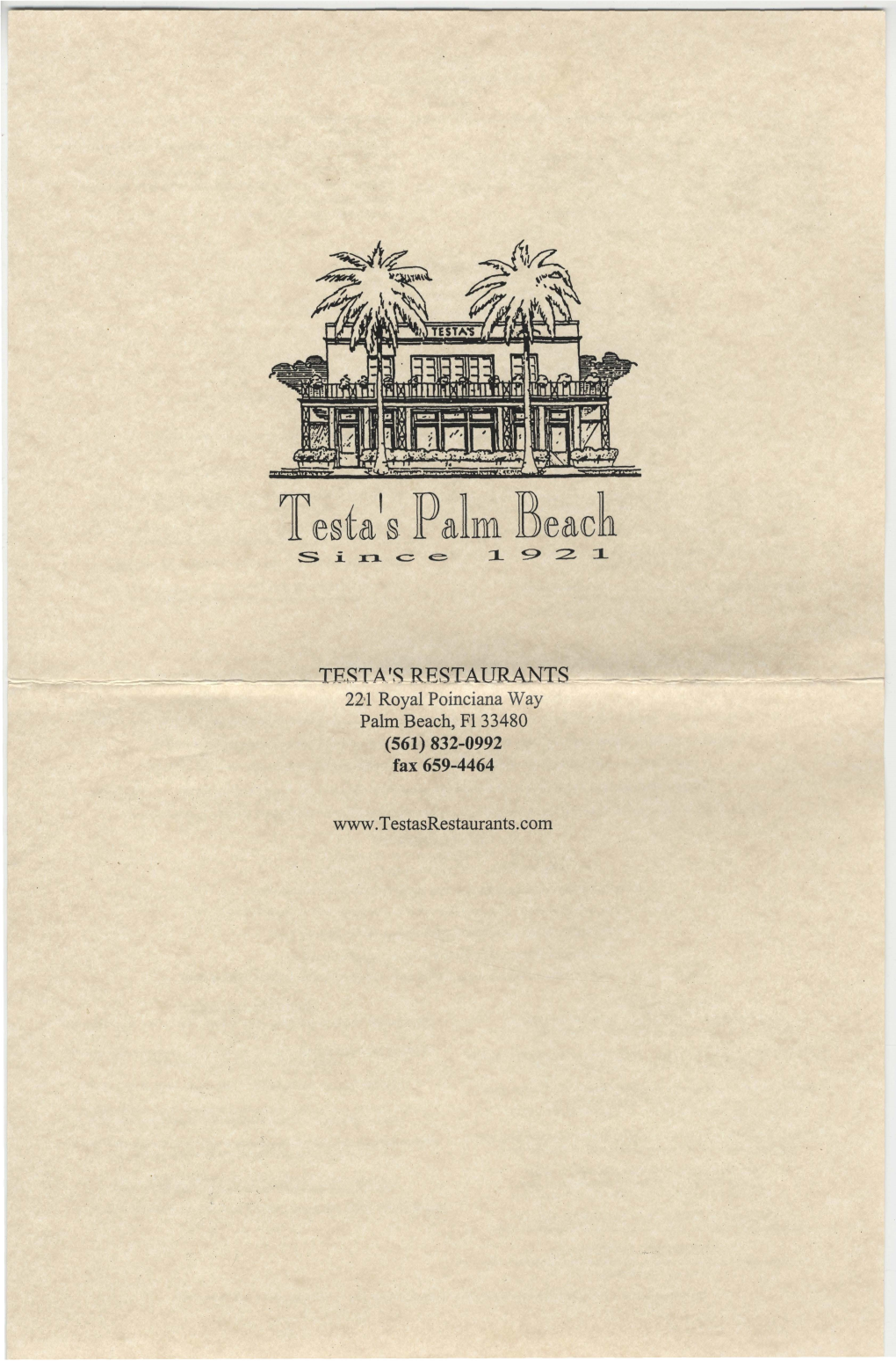 Testa's Palm Beach