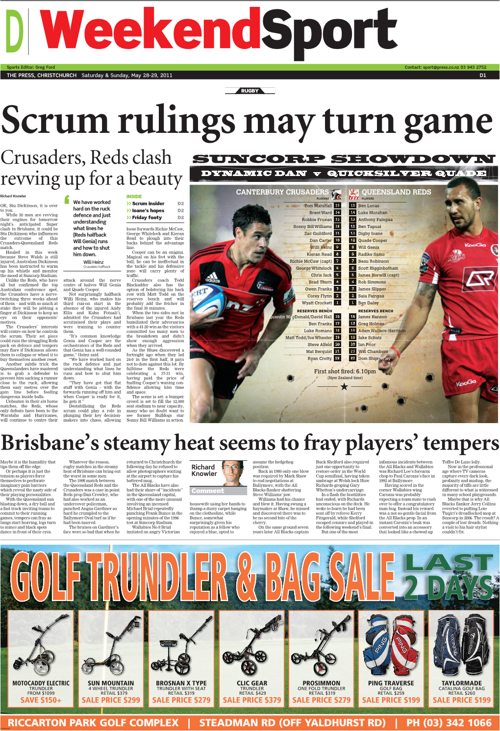 Brisbane's Steamy Heat Seems to Fray Players' Tempers