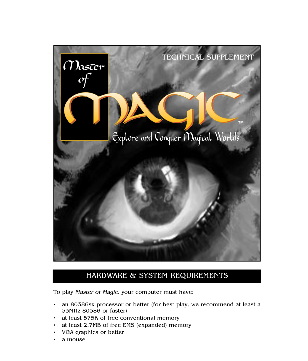 Master of Magic Manual on Page 89