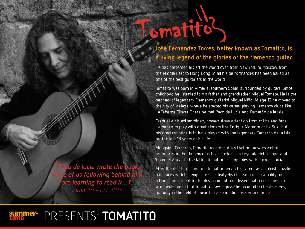 Presents: Tomatito