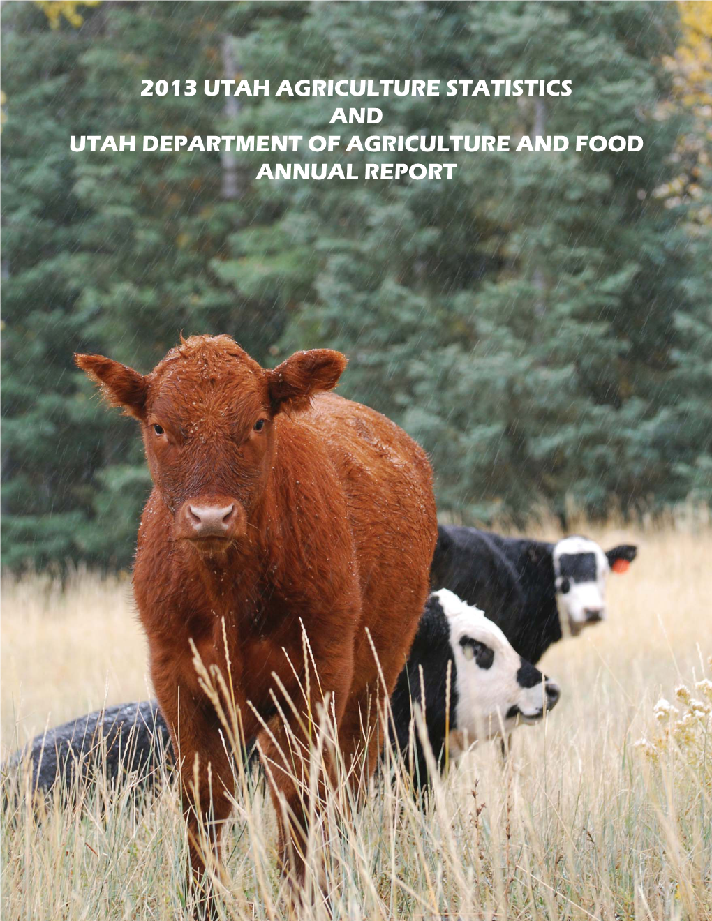 2013 Utah Agriculture Statistics and Utah Department of Agriculture and Food Annual Report