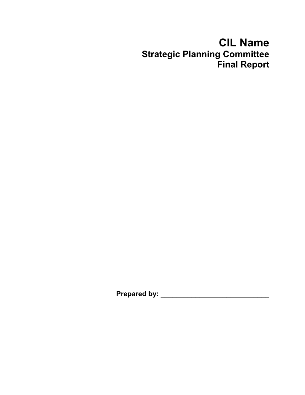 Strategic Planning Committee