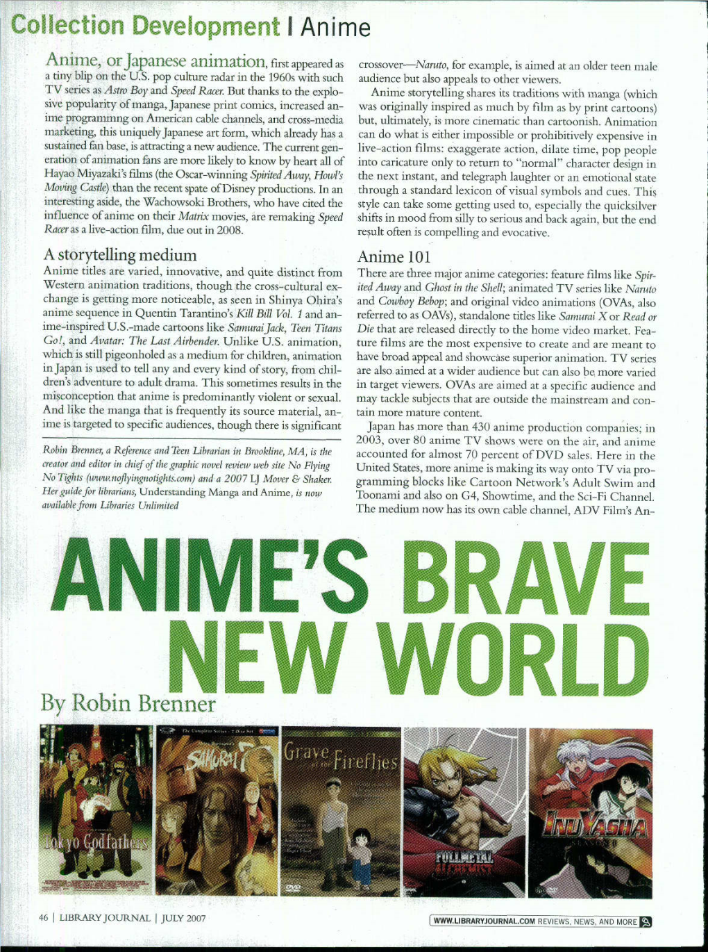 Anime's Brave New World