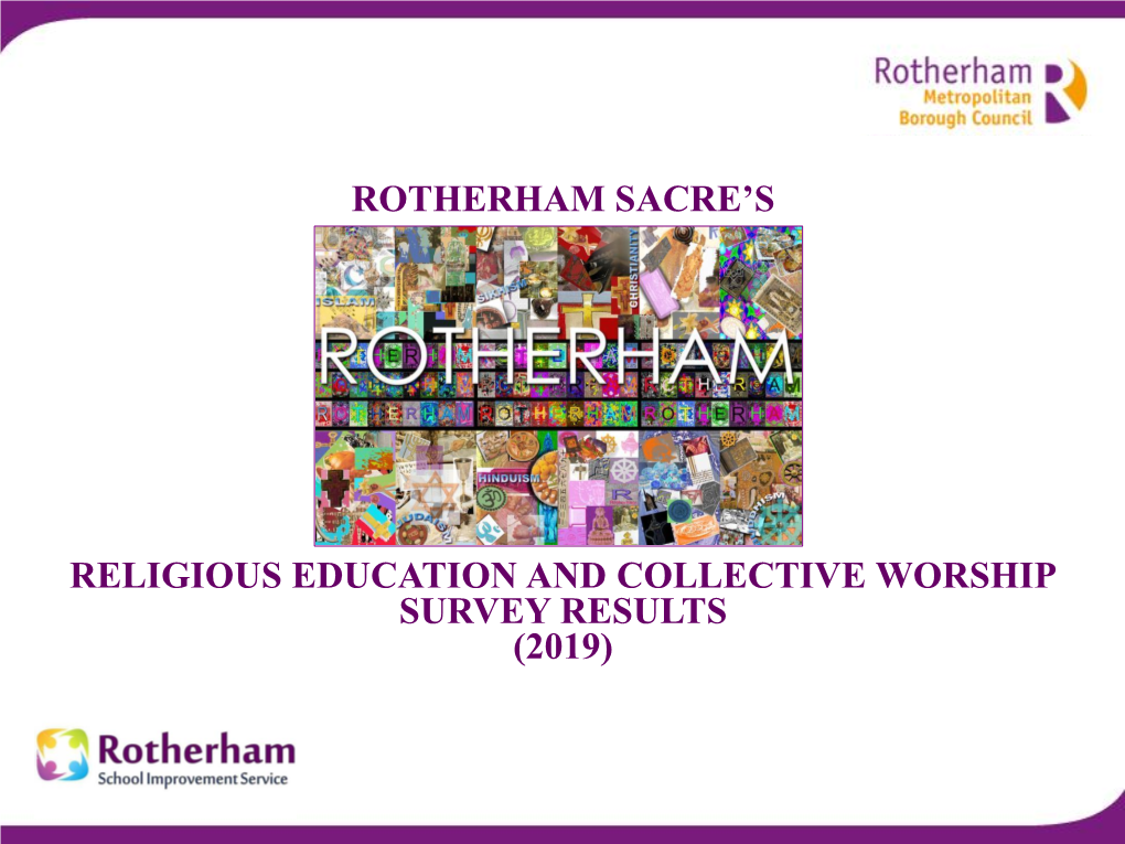 Rotherham Sacre's Religious Education and Collective