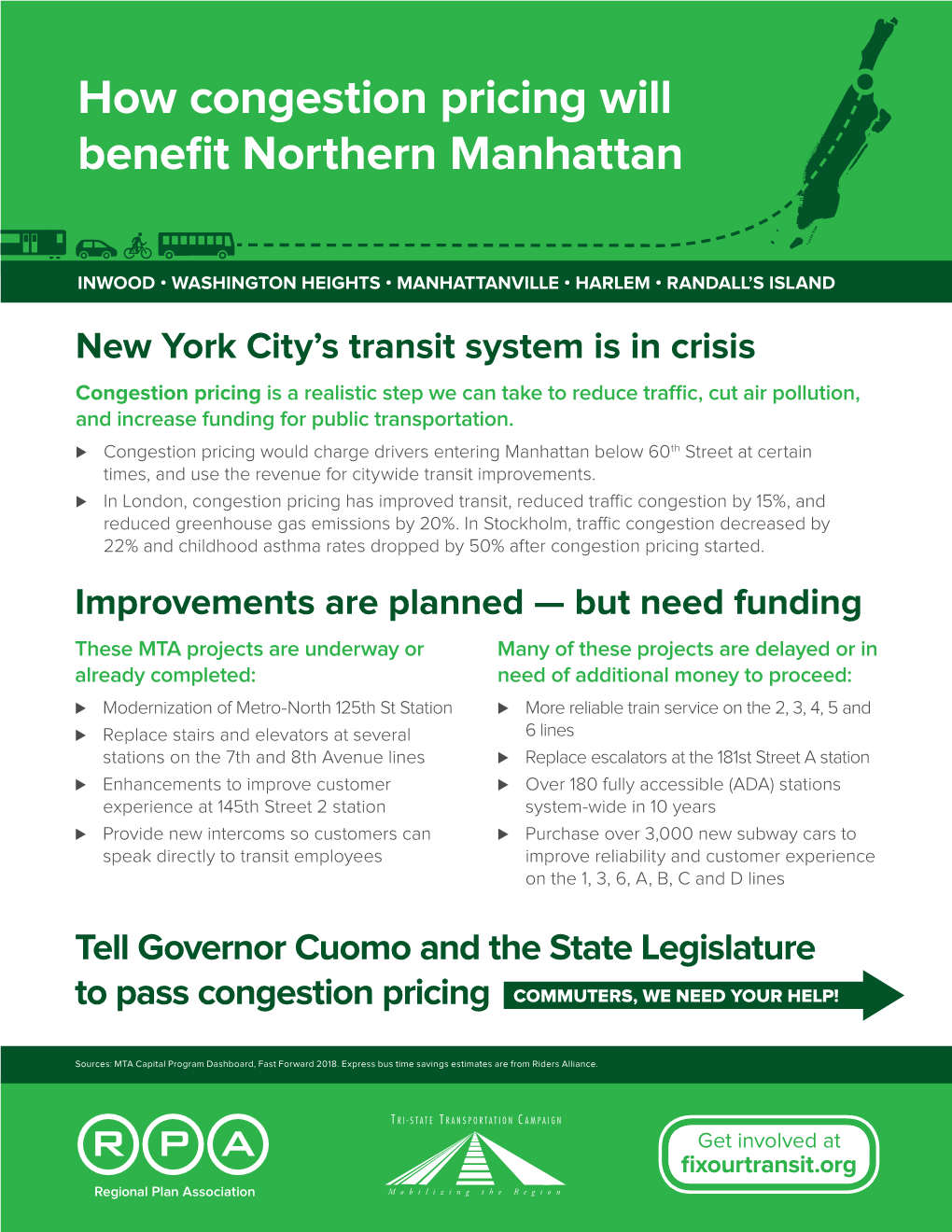 How Congestion Pricing Will Benefit Northern Manhattan