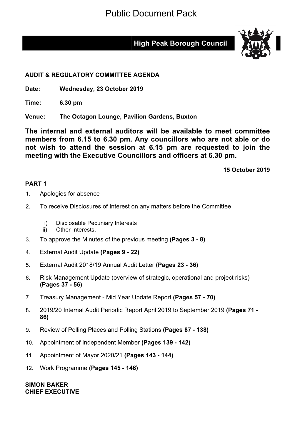 (Public Pack)Agenda Document for Audit & Regulatory Committee, 23