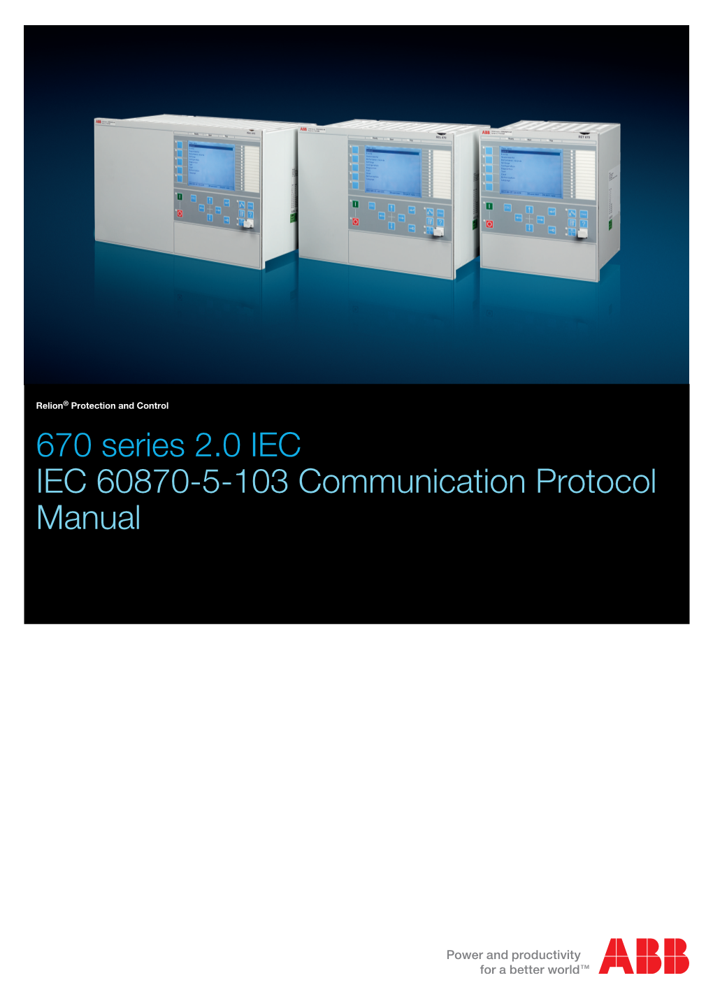 IEC 60870-5-103 Communication Protocol Manual