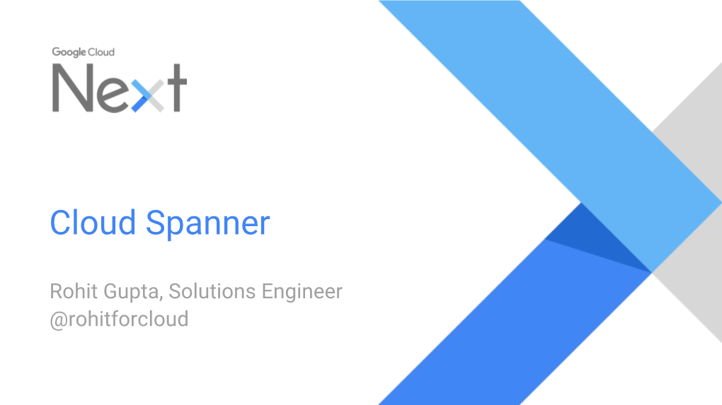 Cloud Spanner