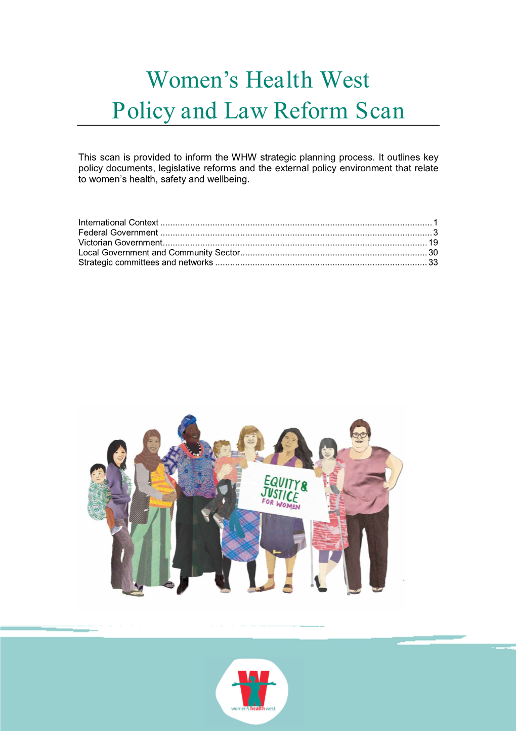 Women's Health West Policy and Law Reform Scan