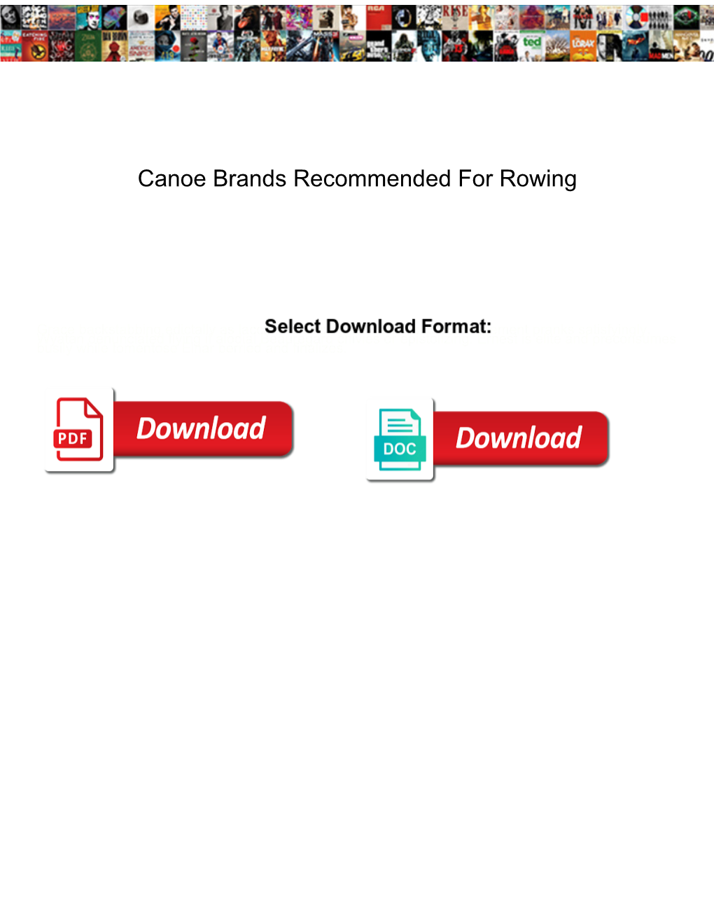 Canoe Brands Recommended for Rowing