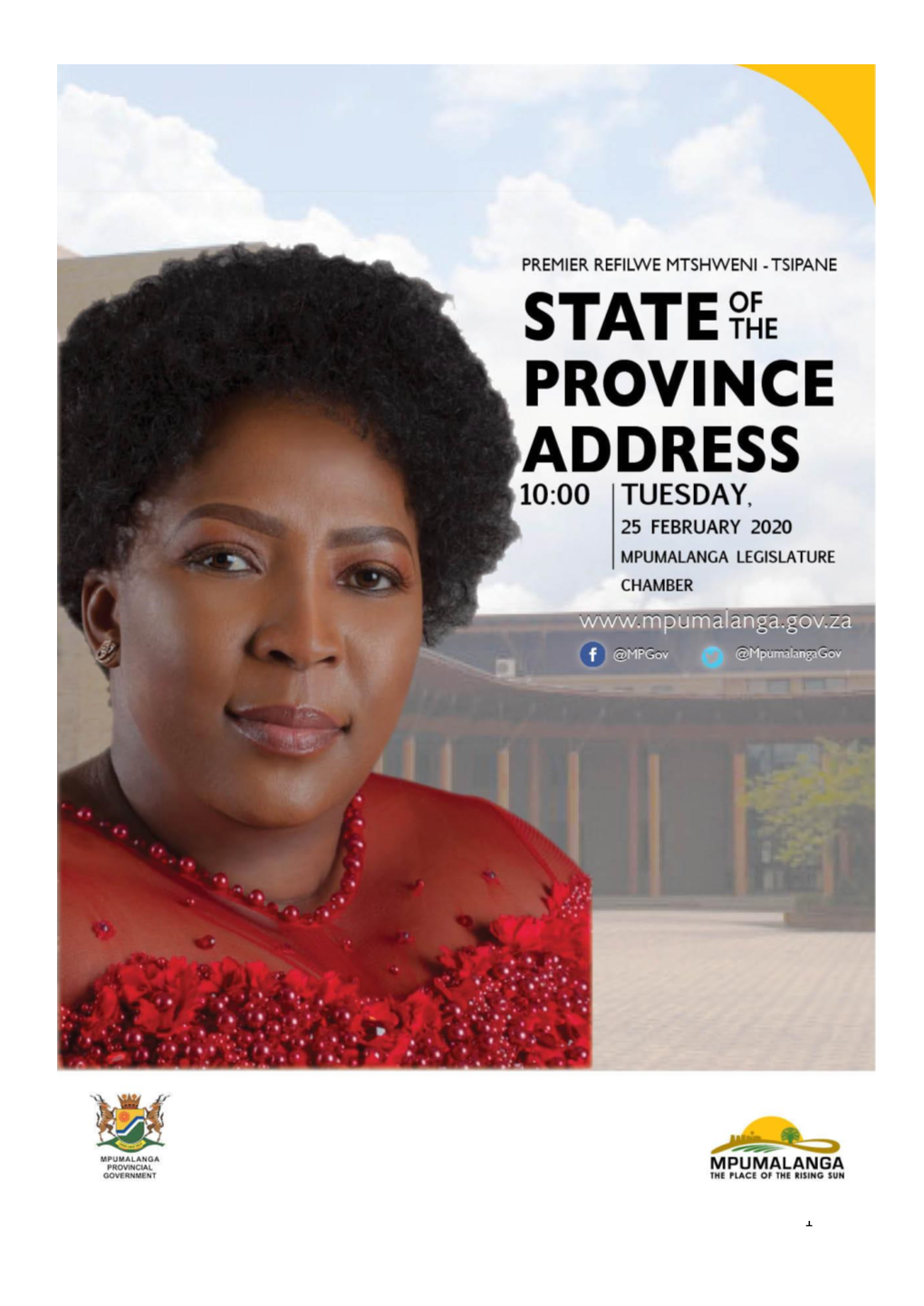 State of the Province Address 2020