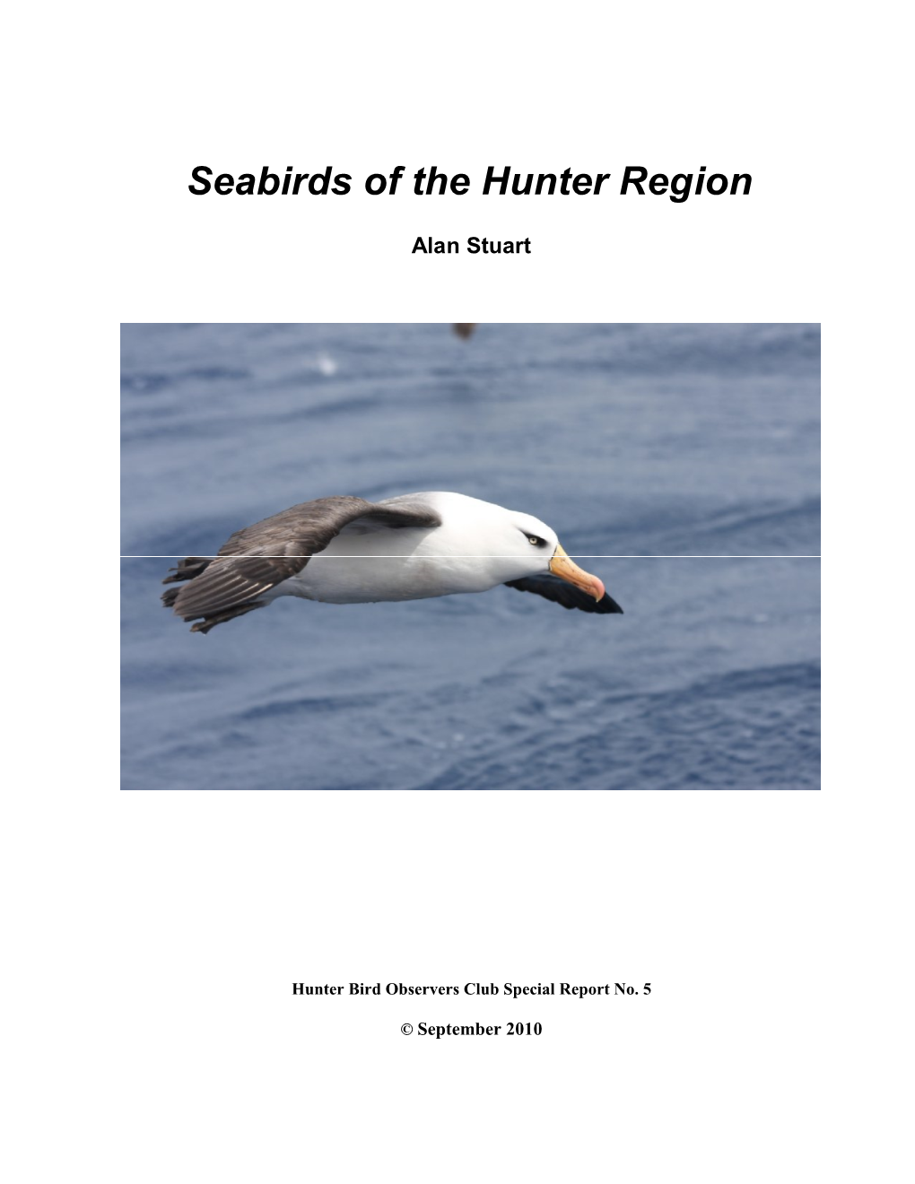 Seabirds of the Hunter Region