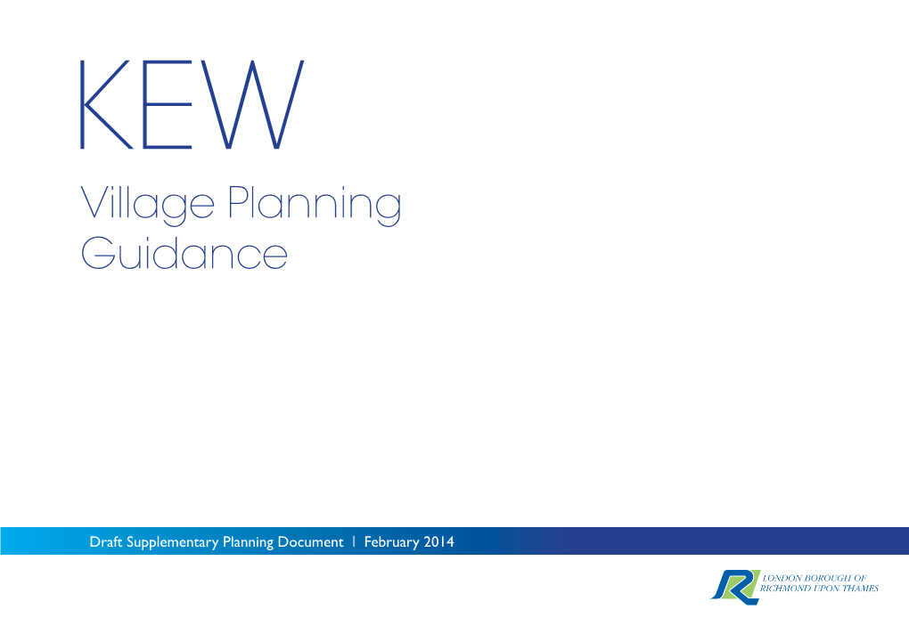 Kew Village Planning Guidance SPD Area
