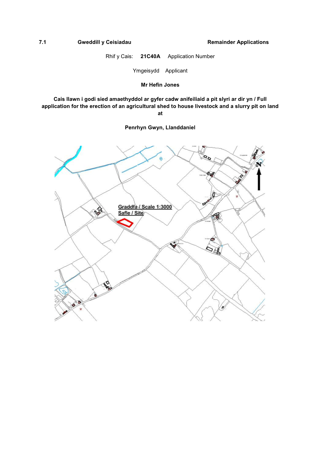 7.1 Gweddill Y Ceisiadau Remainder Applications Rhif Y Cais