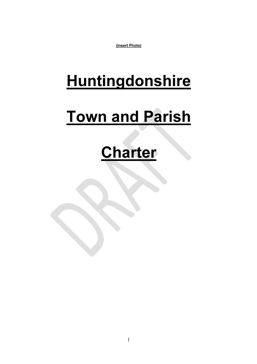 Huntingdonshire Town and Parish Charter