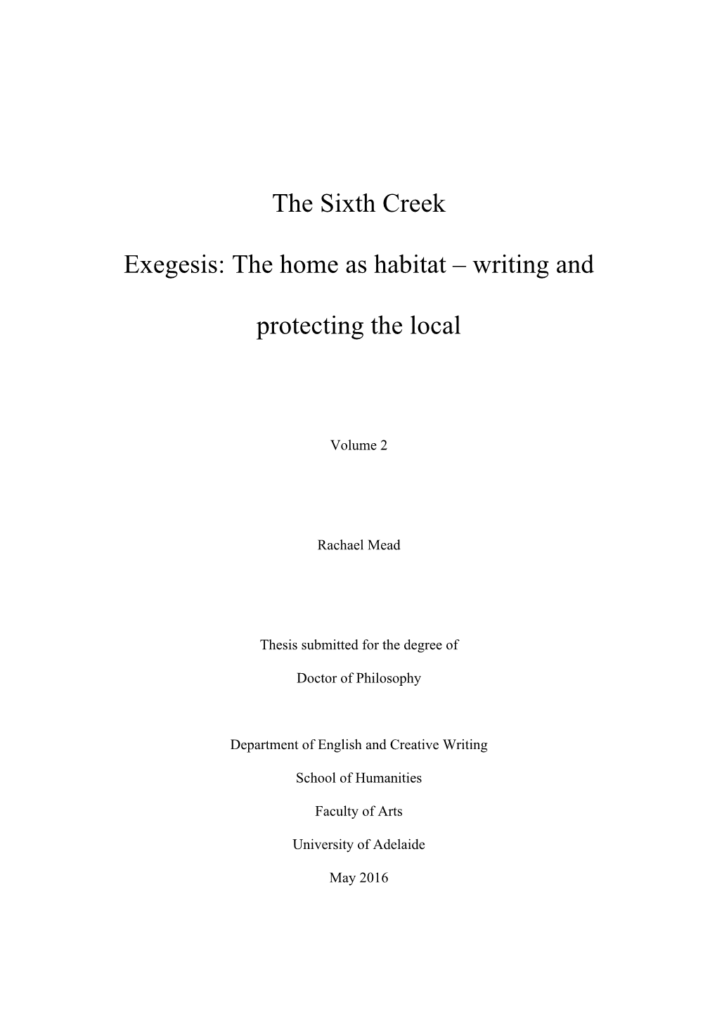 The Poetry of Mary Oliver Is Examined in Terms of Its Potential Function As Environmental Advocacy