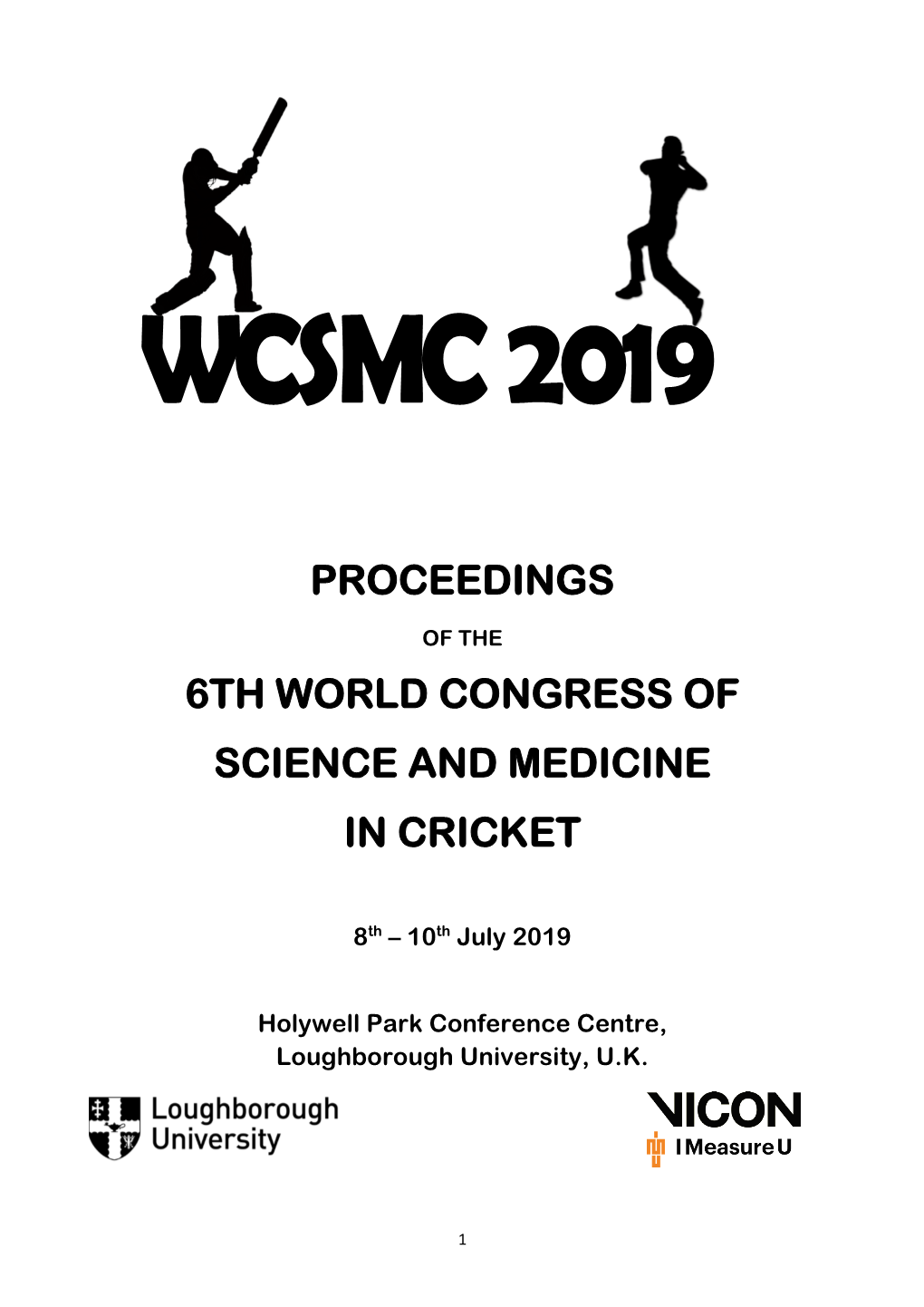 Proceedings 6Th World Congress of Science And