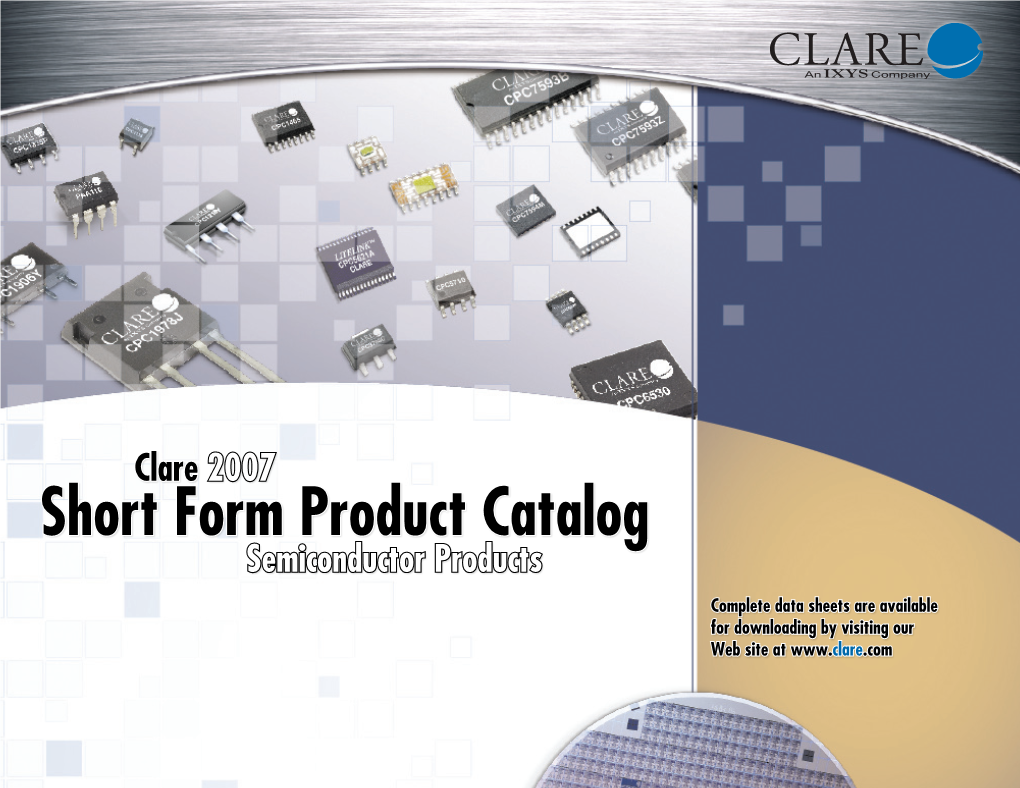 Short Form Product Catalog