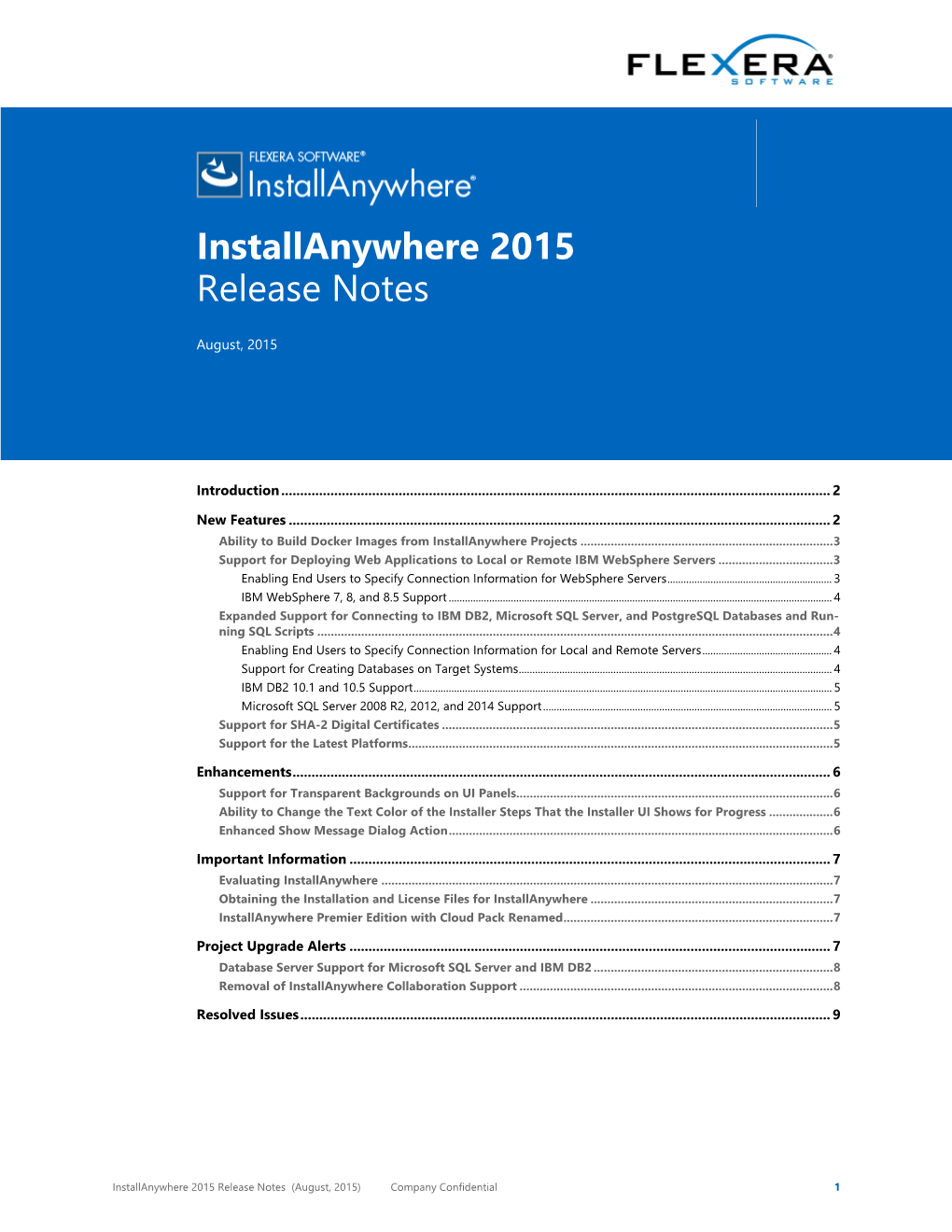 Installanywhere 2015 Release Notes