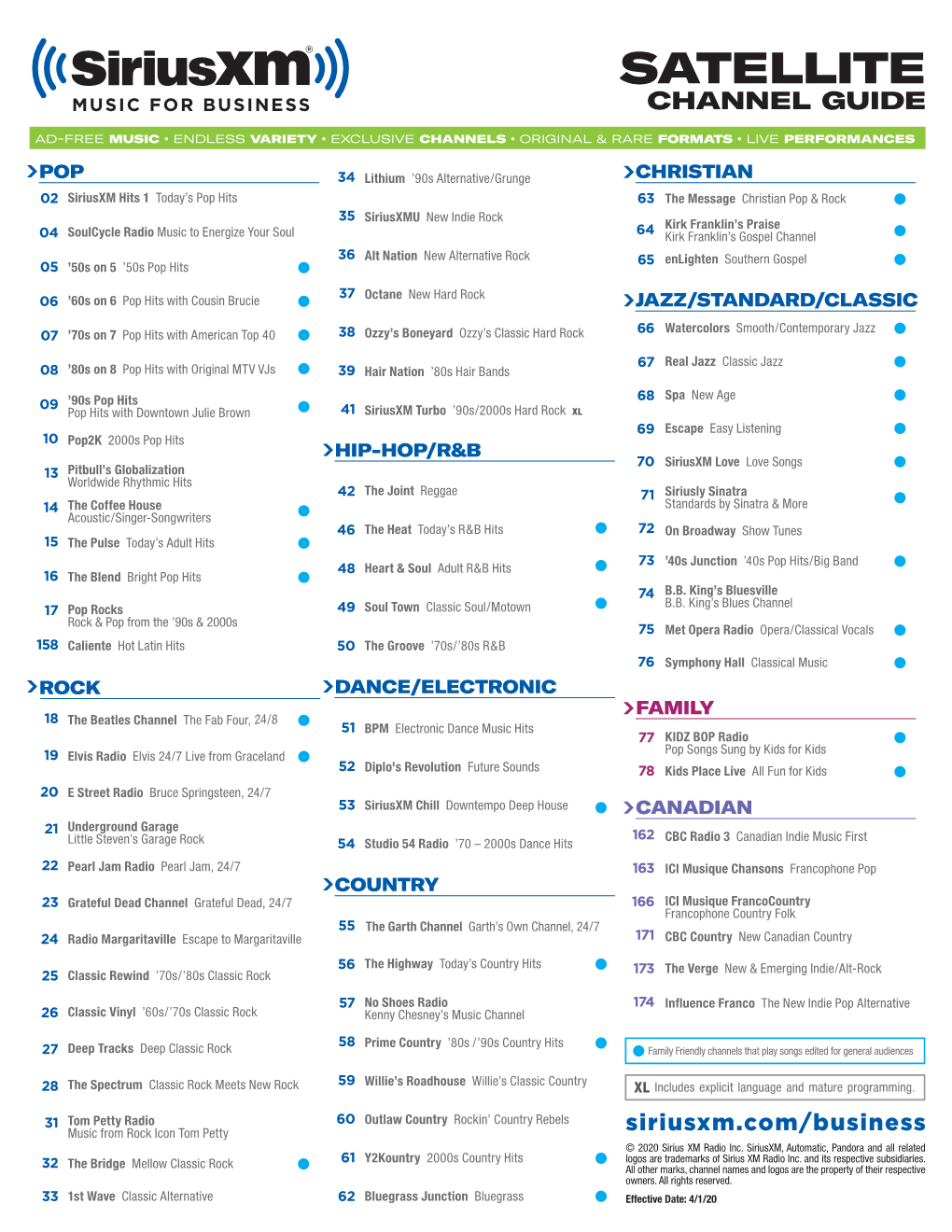 Satellite Channel Guide