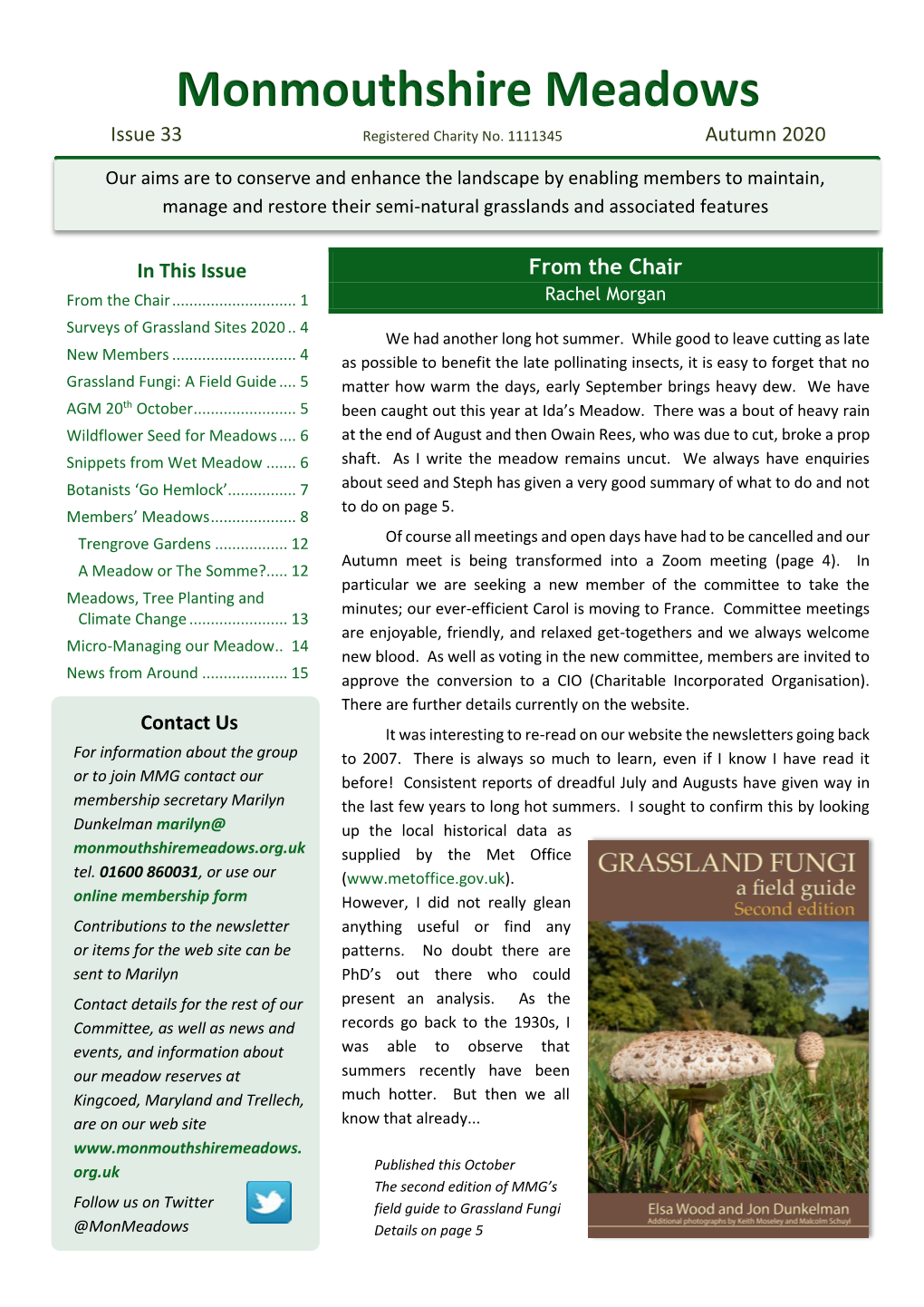 Monmouthshire Meadows Issue 33 Registered Charity No