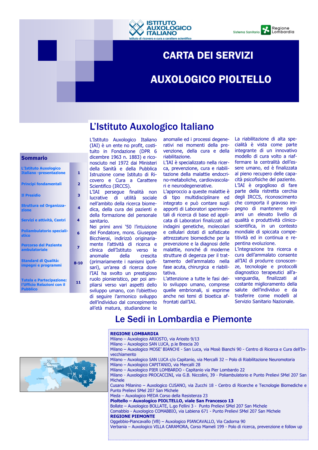 Carta Dei Servizi AUXOLOGICO PIOLTELLO 03.05.2018 Rev.08-2018