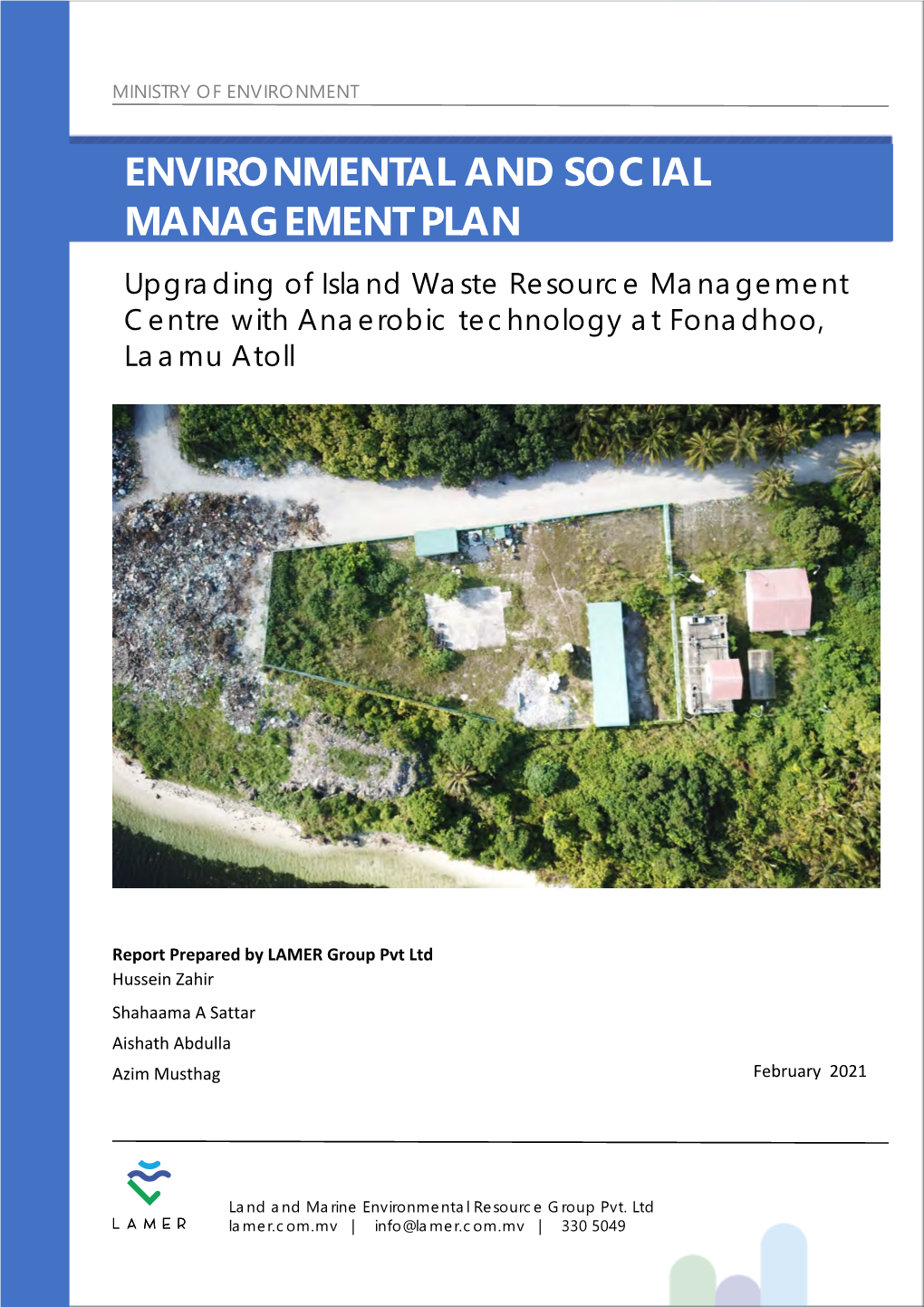 Environmental and Social Management Plan